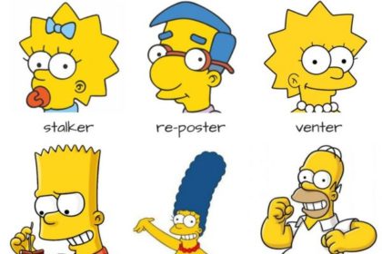 simpsons on social media